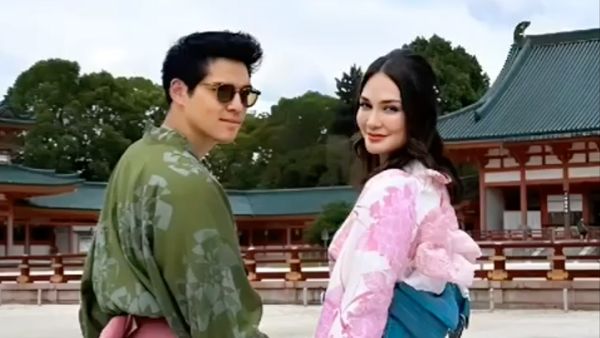7 Foto Mesra Luna Maya & Maxime Bouttier Liburan ke Jepang Usai Dari Maroko