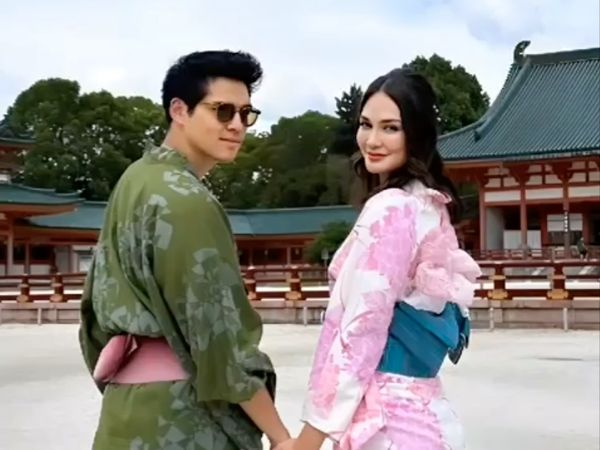 7 Foto Mesra Luna Maya & Maxime Bouttier Liburan ke Jepang Usai Dari Maroko