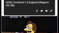 Maguire masuk jadi pemain pengganti Inggris di babak kedua. Tak sampai 20 menit berselang, ia sudah bikin gol... bunuh diri. Foto: dok. Internet/X (Twitter)
