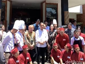 Jokowi Makan Siang di Resto Ini Usai Jajal Kereta Cepat Jakarta Bandung
