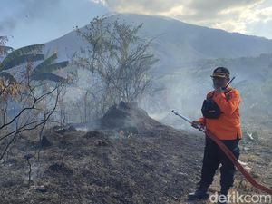 15 Hektare Lahan di Kaki Gunung Ciremai Ludes Terbakar 15 Hektare Lahan di Kaki Gunung Ciremai Ludes Terbakar