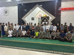 Waspadai Tindak Kejahatan, Polres Depok Subuh Keliling di Masjid At Taqwa