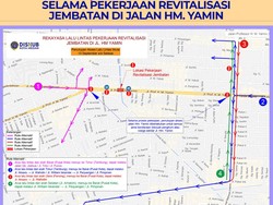 Dishub Medan Rekayasa Lalin Selama Penutupan Jalan HM Yamin, Ini Rutenya