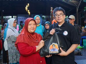 Relawan SandiUno Inisiasi Sembako Murah Bagi Ratusan Warga Sidoarjo