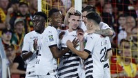 5. Rennes - Gaji skuad per pekan 553,654 (Rp 9,13 miliar). Foto: REUTERS/PASCAL ROSSIGNOL
