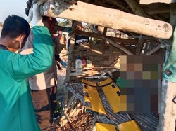 Geger Pria Ditemukan Tewas Bersimbah Darah di Gubuk Persawahan Gresik