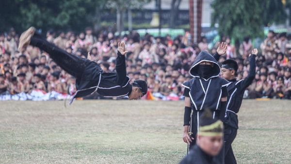 Atraksi Gelar Senja Pramuka Se-Kabupaten Bogor