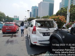 Kecelakaan Beruntun di Tol Dalam Kota, Lalin ke Slipi Sempat Macet