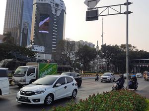 Demo Buruh Bubar, Lalin di Sekitar Patung Kuda Kembali Normal