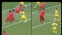 Aksi kawal rekan setim ini membuat Ukraina sempat unggul 1-0 sebelum Inggris menyamakan skor dalam hasil akhir 1-1. Foto: dok. Internet/X (Twitter)