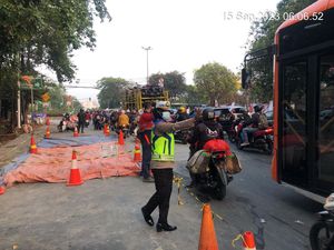 Lalin Perempatan Ragunan Arah Cilandak Macet 400 M Imbas Perbaikan Jalan