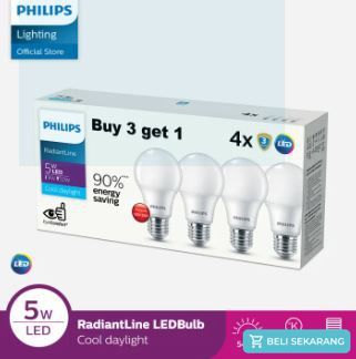 Lazada Lampu LED Philips