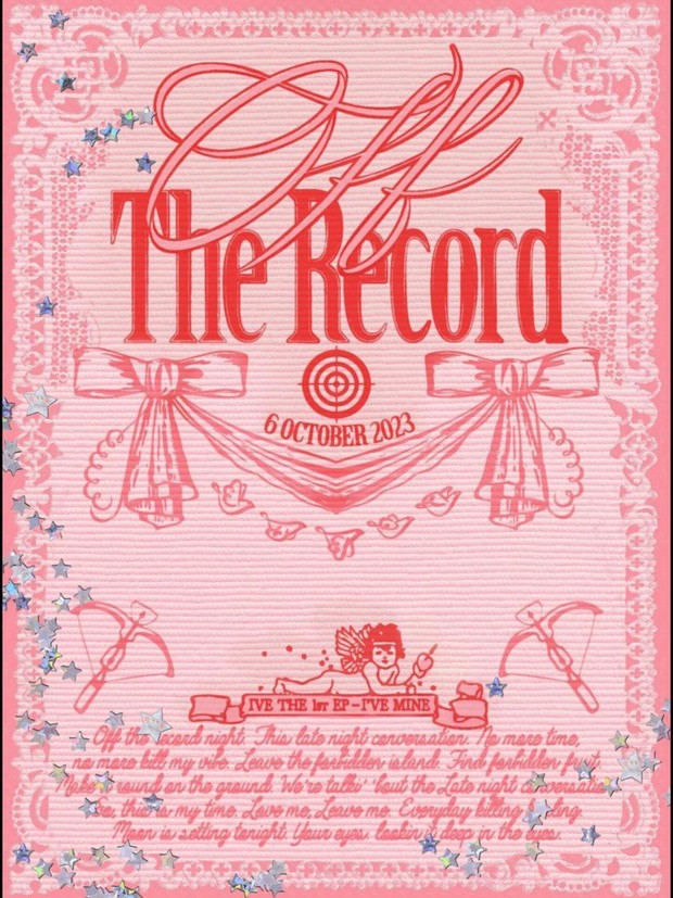 Concept photo of the headline 'Off the Record' for IVE's comeback