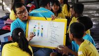 Puluhan Anak Antusias Mengikuti Literasi Baca Tulis