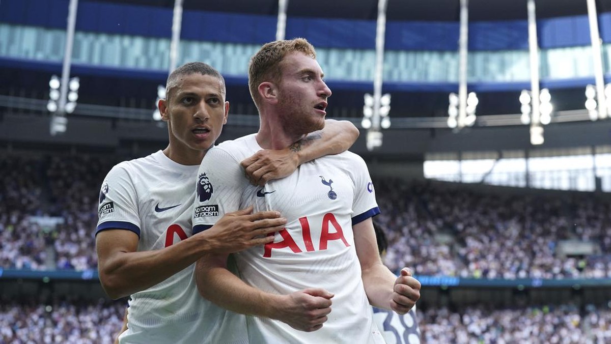 Richarlison membawa Tottenham Hotspur comeback dramatis saat menghadapi Sheffield United (Foto: AP/Jonathan Brady)