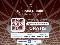 Pendaftaran Jajal Kereta Cepat Gratis Dibuka! Cek di Sini Caranya