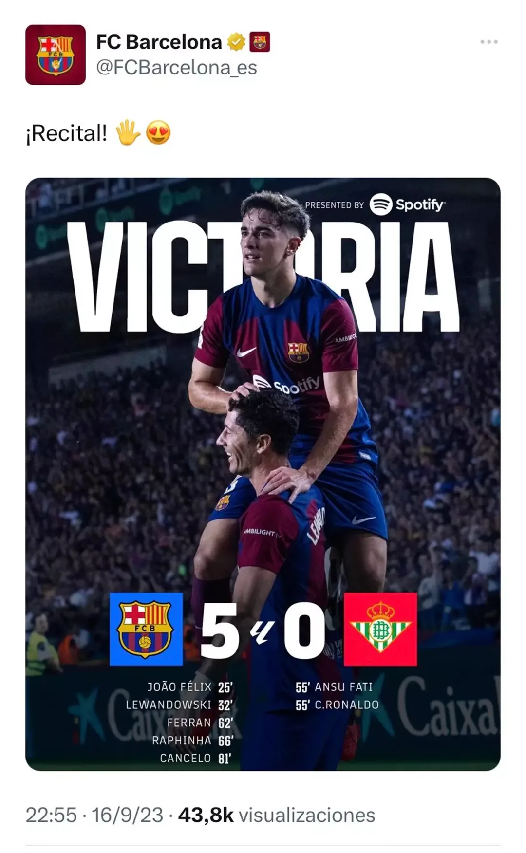 Barcelona vs real Betis