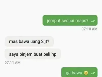 10 Chat Teman Minjem Duit, Ngelesnya Bisa Banget
