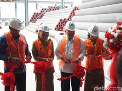 Menteri Basuki Resmikan Pabrik Beton di Demak: Pemainnya Tidak Banyak