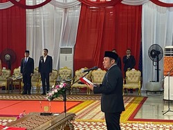 Lantik 7 Pj Wali Kota dan Bupati se-Sumsel, Herman Deru Pesan Ojo Dumeh