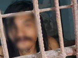 Viral, Pria Gangguan Jiwa Dikurung di Badung