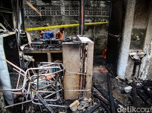 Api Padam, Rumah Terbakar di Cilandak Digaris Polisi