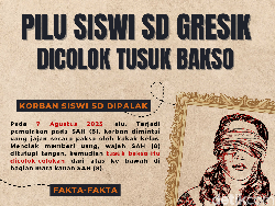 Infografis: Pilu Siswi SD Gresik Dicolok Tusuk Bakso