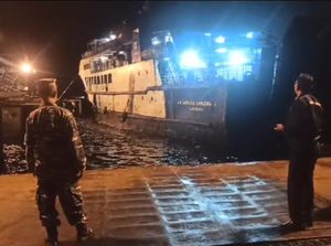 KMP Gerbang Samudra 2 yang Kandas di Selat Bali Bisa Dievakuasi