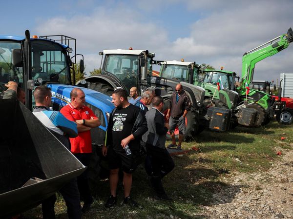 Aksi Petani Bulgaria Protes Impor Gandum Ukraina