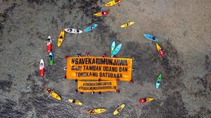 Aksi Protes Tambak Udang yang Merusak Lingkungan Karimunjawa
