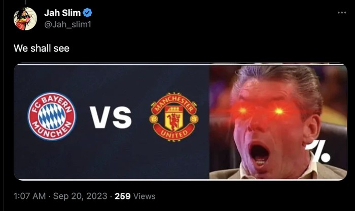 Bayern vs MU Pre-Match Meme