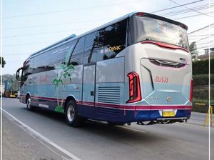 Lihat Lebih Dekat Bus PO SAN Berbalut Livery Vintage Lihat Lebih Dekat Bus PO SAN Berbalut Livery Vintage