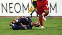 Kapten Al Nassr, Cristiano Ronaldo, tampil sebagai starter menghadapi Persepolis di Azadi Stadium. (Foto: AFP/ATTA KENARE)