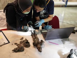 Ini Penampakan Sebagian Arca Korban Kebakaran Museum Nasional