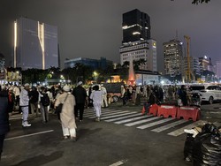 Massa GNPR Demo soal Rempang di Kawasan Patung Kuda Bubarkan Diri