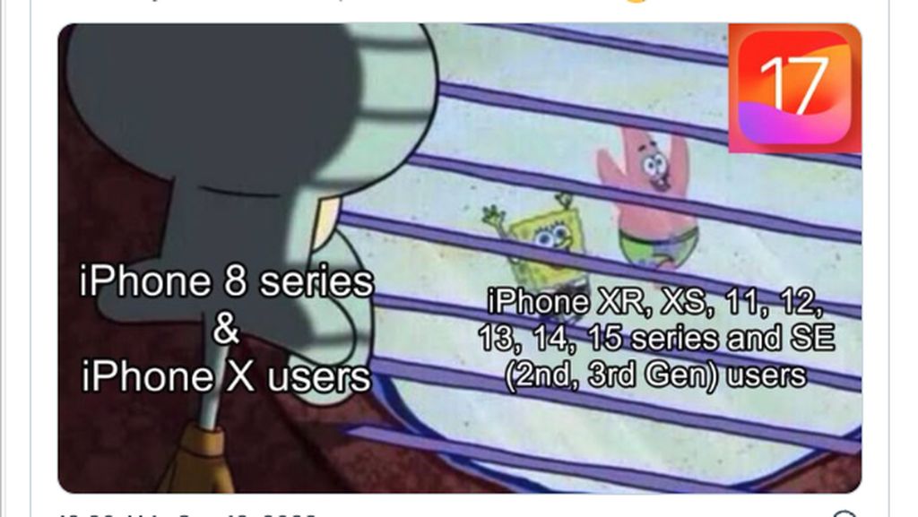 Meme Kocak iOS 17, Pengguna iPhone XS Meringis iPhone X Menangis Meme Kocak iOS 17, Pengguna iPhone XS Meringis iPhone X Menangis