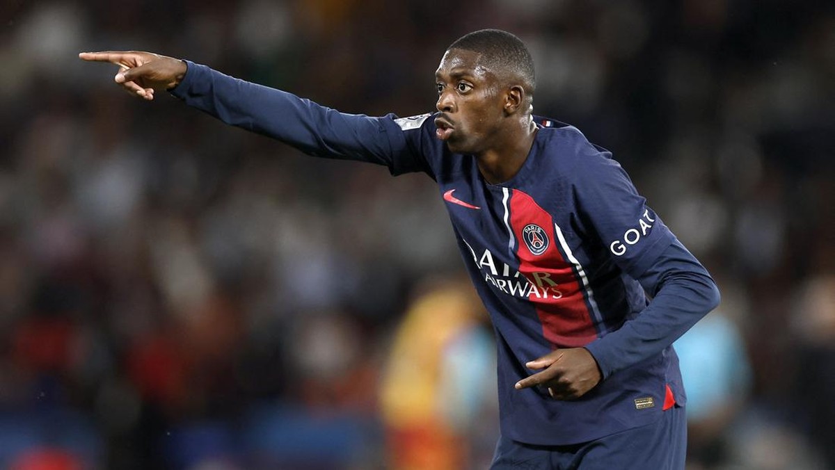 Ousmane Dembele menjadi pesepakbola yang menggaungkan All Eyes on Rafah. (Foto: Reuters)