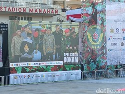 Presiden Jokowi Tiba di Stadion Manahan Solo Hadiri Apel Akbar Kokam