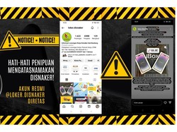 Akun IG Loker Disnaker Kabupaten Bandung Diretas