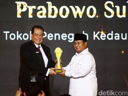 Dianugerahi detikcom Awards, Prabowo: Saya Menerima Ini Atas Nama Prajurit