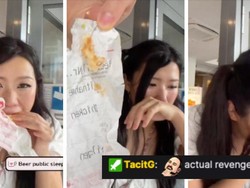 Lagi Asyik Makan Burger KFC, Wanita Ini Kaget Temukan Kertas Struk