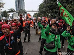 Lagi, Buruh Kembali Demo di Kemnaker