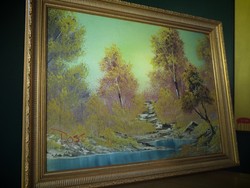 Lukisan A Walk in the Woods Karya Bob Ross Dijual Rp 150 M