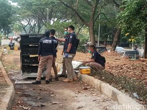 Puslabfor Polri Periksa Alat UPS Sumber Percikan Api di RS Area Serpong