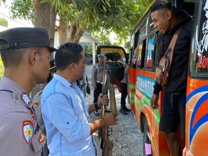 Operasi Pekat Turangga, Polda NTT Amankan Parang-Senapan Angin