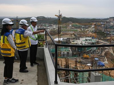 Jokowi Tinjau Kantor Presiden di IKN, Ikut Tanam Pohon Beringin