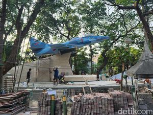 Progres Pembangunan Monumen Swa Bhuwana Paksa di Tebet