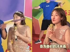 Lanjutkan Wawancara dengan Hidung Berdarah, Presenter Asal China Ini Panen Pujian