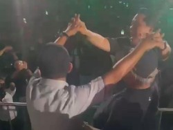 Momen Basuki Joget Sambil Kayang bareng Erick Thohir dan Bahlil di IKN