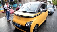 Aksi Konvoi Mobil Listrik Saat Peresmian SPKLU di Ternate